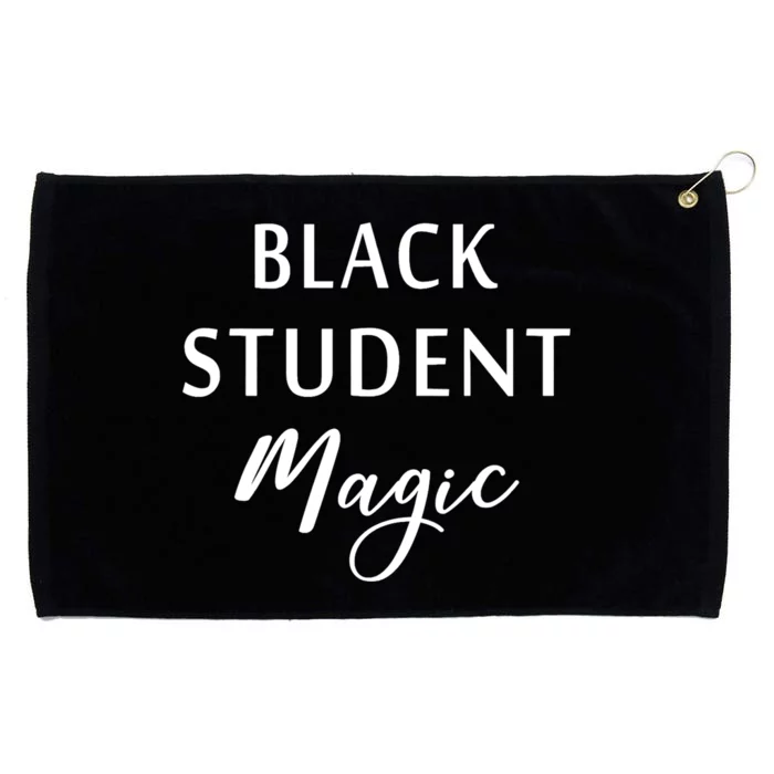 Black Student Magic Black History Month African American Grommeted Golf Towel