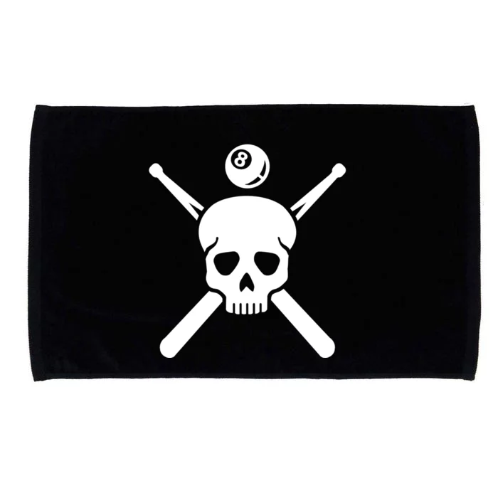 Billiards Skull Meaningful Gift Microfiber Hand Towel