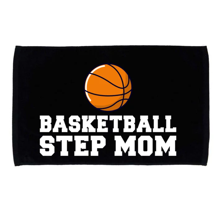 Basketball Step Mom Family Basketball Bonus Mom Cute Gift Microfiber Hand Towel