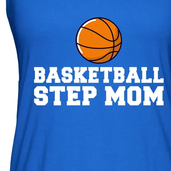 Basketball Step Mom Family Basketball Bonus Mom Cute Gift Ladies Essential Flowy Tank