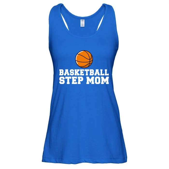 Basketball Step Mom Family Basketball Bonus Mom Cute Gift Ladies Essential Flowy Tank