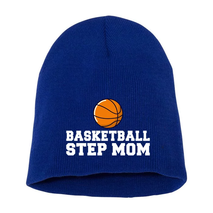 Basketball Step Mom Family Basketball Bonus Mom Cute Gift Short Acrylic Beanie