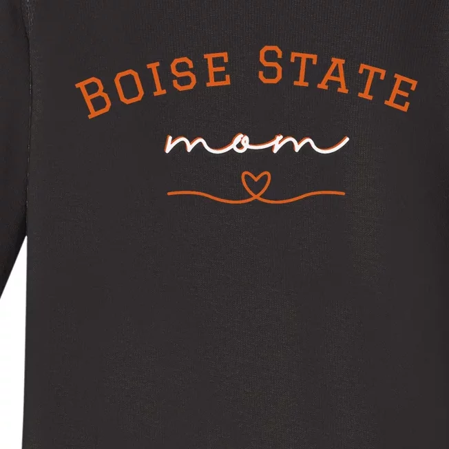 Boise State Mom College Baby Long Sleeve Bodysuit