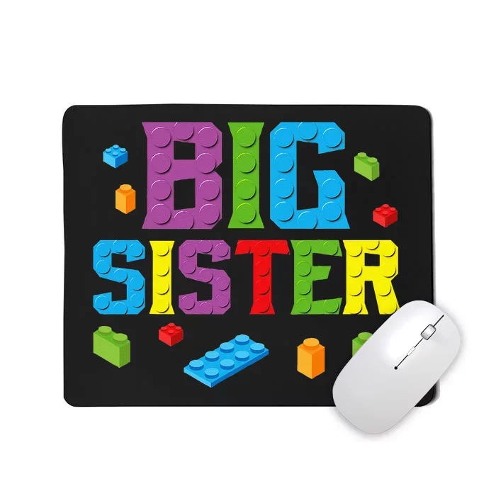 Big Sister Master Builder Building Bricks Blocks Family Set Mousepad