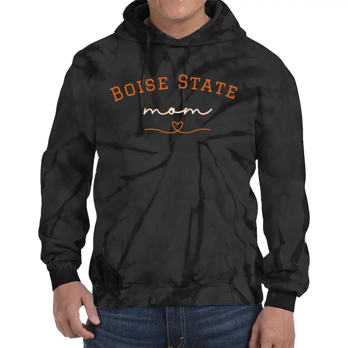 Boise State Mom College Tie Dye Hoodie