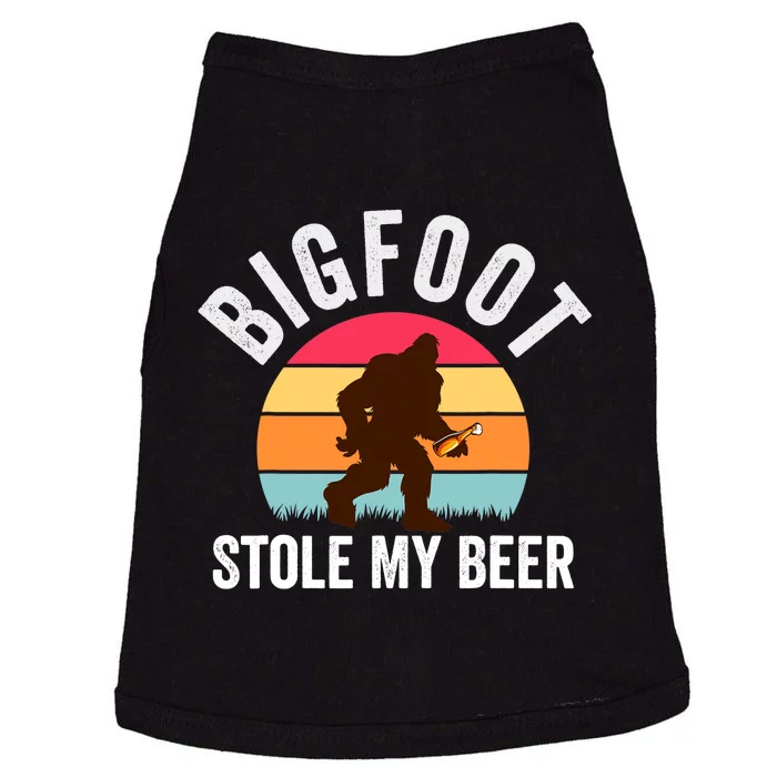 Bigfoot Stole My Beer Funny Yeti Yowi Sasquatch Drinking Doggie Tank