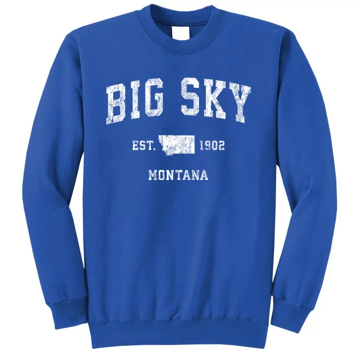 Big Sky Montana Mt Vintage Sports Sweatshirt