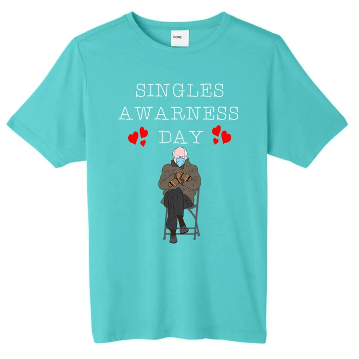 Bernie Sanders Mitten Funny Valentines Singles Awareness Day Great Gift ChromaSoft Performance T-Shirt