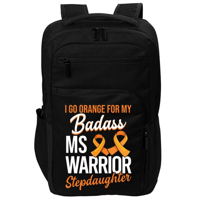 Badass Stepdaughter Multiple Sclerosis Ms Warrior Gift Impact Tech Backpack