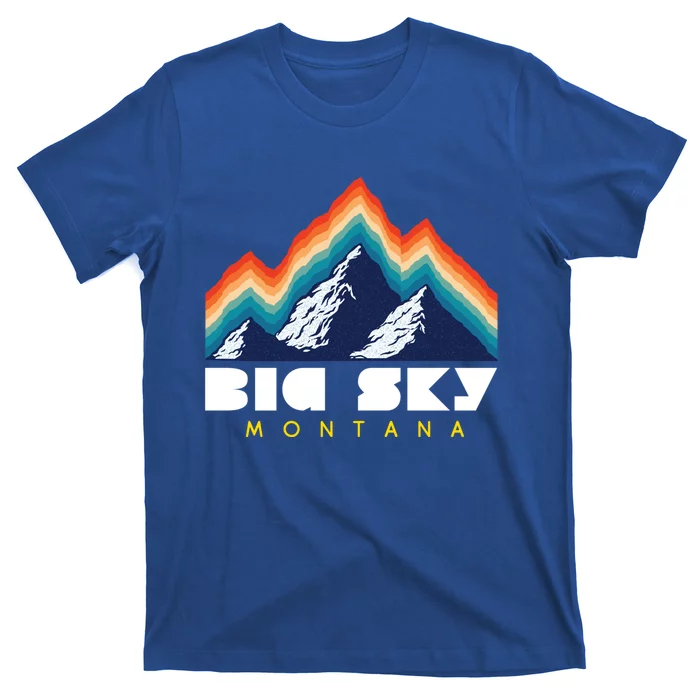 Big Sky Montana Cute Gift Usa Ski Retro Gift T-Shirt