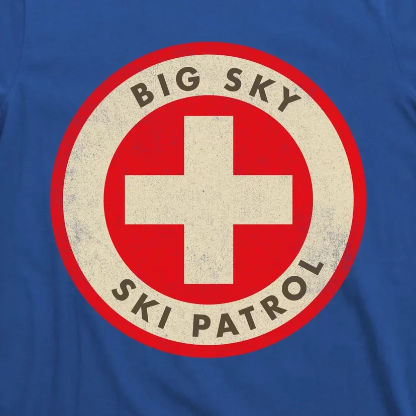 Big Sky Montana Ski Patrol Skiing Gift T-Shirt