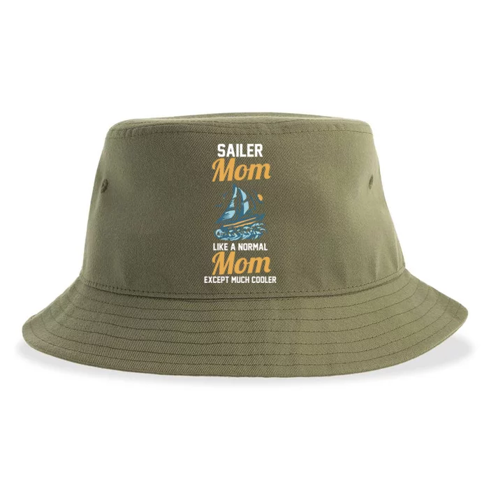 Boating Sailboat Mom Gift Sustainable Bucket Hat