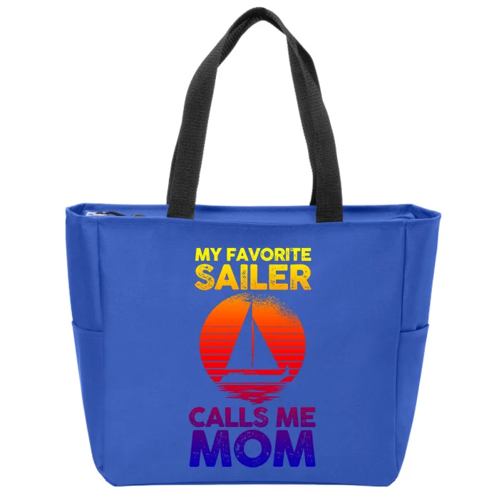 Boating Sailing Mom Mother Sailor Funny Gift Zip Tote Bag