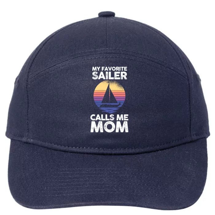 Boating Sailing Mom Mother Sailor Gift 7-Panel Snapback Hat