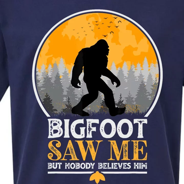 Bigfoot Saw Me But Nobody Believes Him | Sasquatch Sueded Cloud Jersey T-Shirt