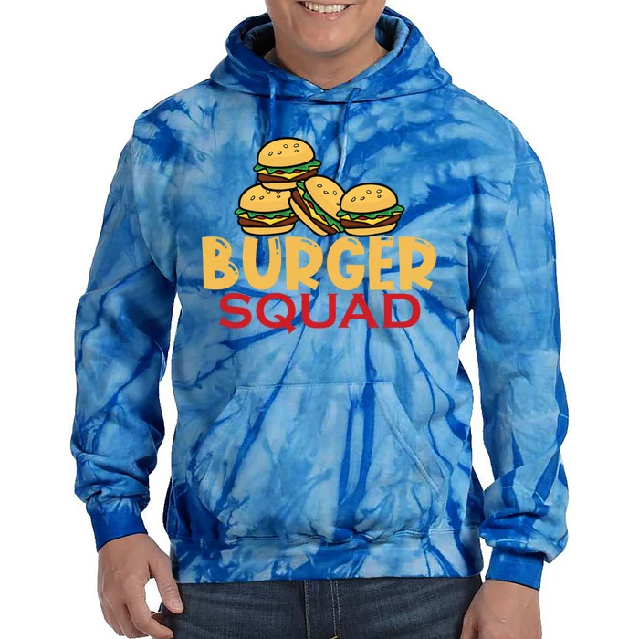 Burger Squad Matching Food Bbq Grilling Gift Gift Tie Dye Hoodie