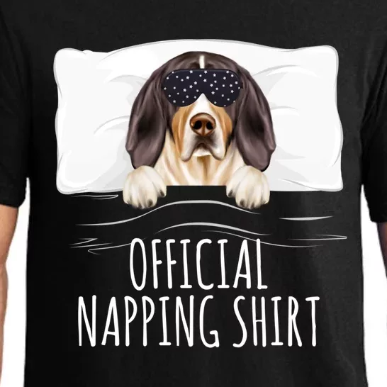 Black Sleep Mask Treeing Walker Coonhound Napping Gift Pajama Set