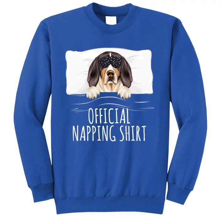 Black Sleep Mask Treeing Walker Coonhound Napping Gift Sweatshirt