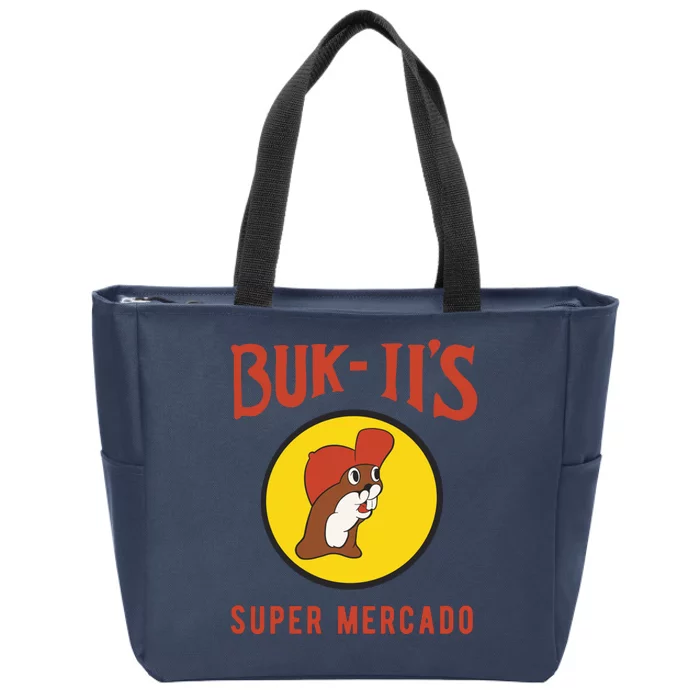 Bukiis Super Mercado Zip Tote Bag