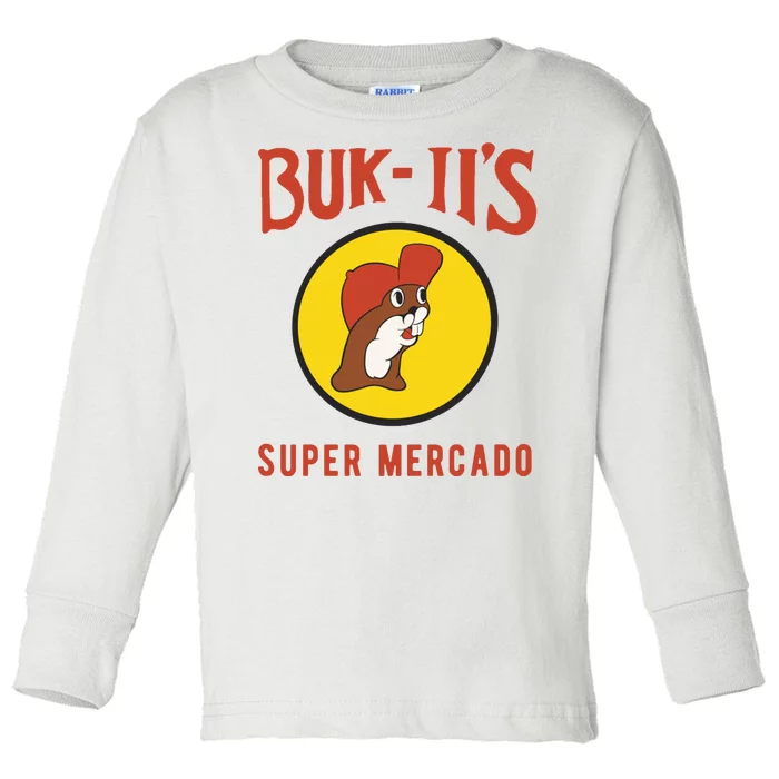 Bukiis Super Mercado Toddler Long Sleeve Shirt