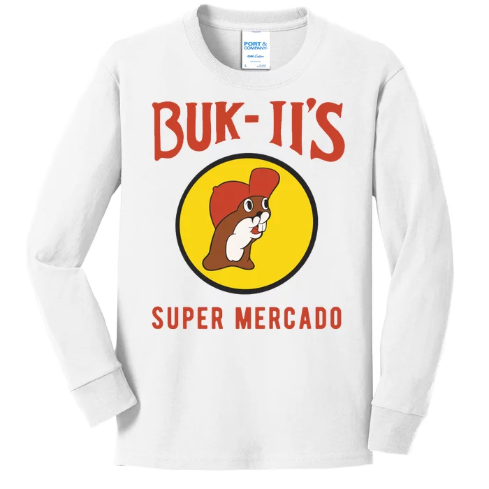 Bukiis Super Mercado Kids Long Sleeve Shirt