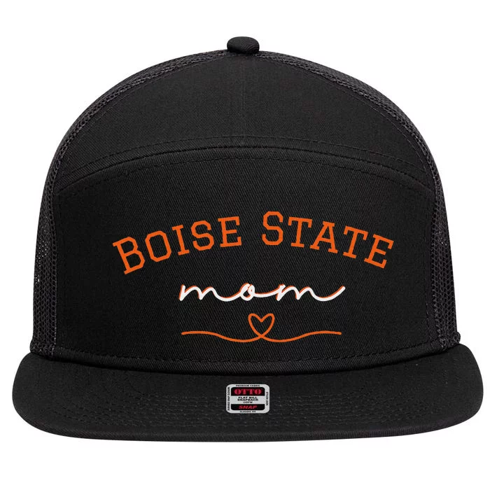 Boise State Mom College 7 Panel Mesh Trucker Snapback Hat