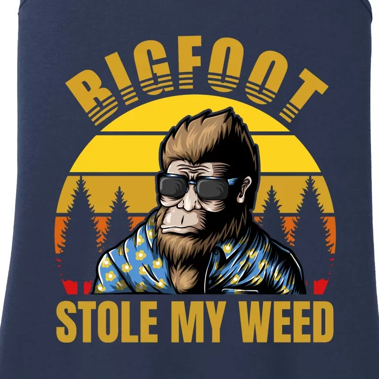 Bigfoot Stole My Weed Ladies Essential Tank