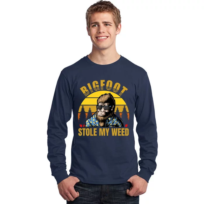 Bigfoot Stole My Weed Tall Long Sleeve T-Shirt