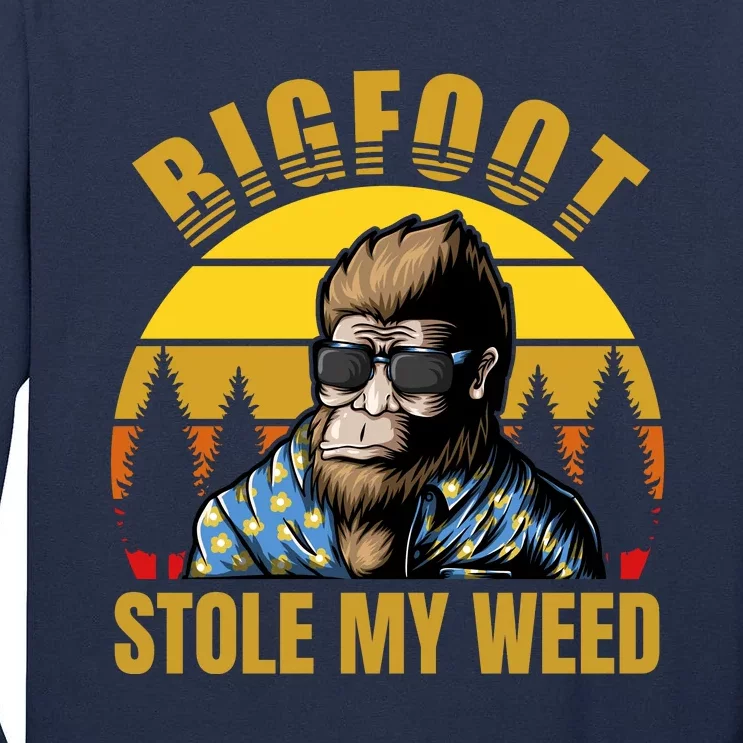 Bigfoot Stole My Weed Tall Long Sleeve T-Shirt