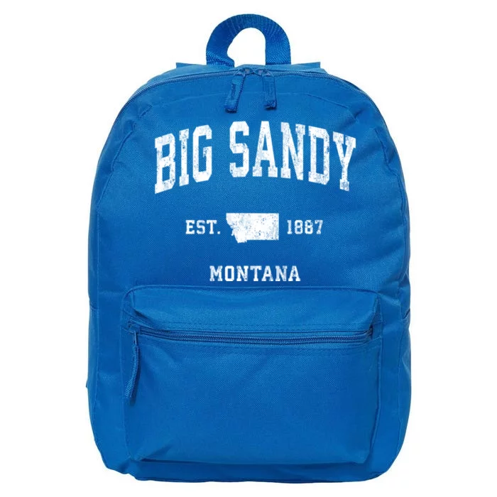 Big Sandy Montana Mt Vintage Athletic Sports 16 in Basic Backpack