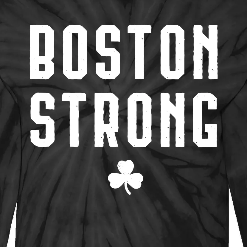 Boston Strong Marathon Memorial Tie-Dye Long Sleeve Shirt