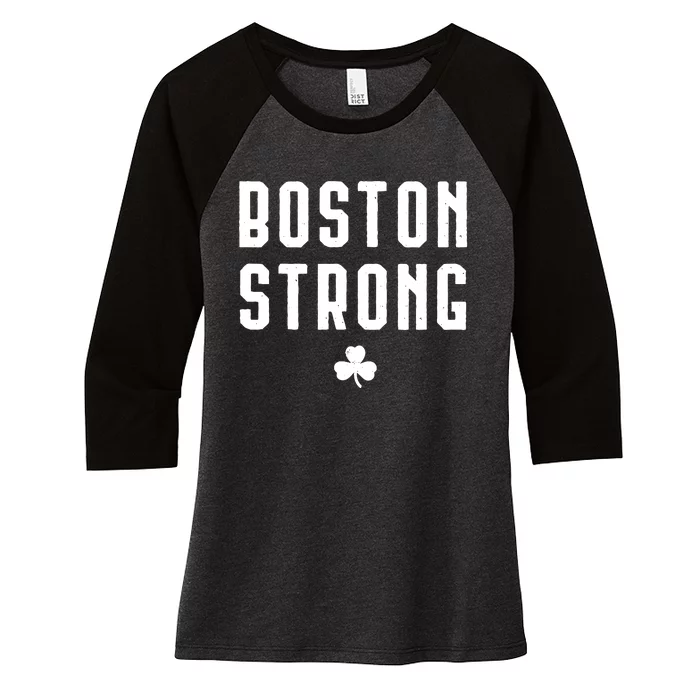 Boston Strong Marathon Memorial Women's Tri-Blend 3/4-Sleeve Raglan Shirt