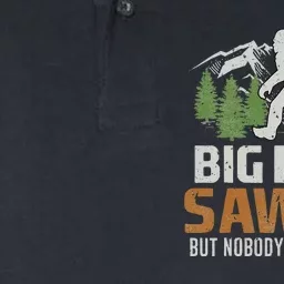 Bigfoot Saw Me But Nobody Believes Him Softstyle Adult Sport Polo