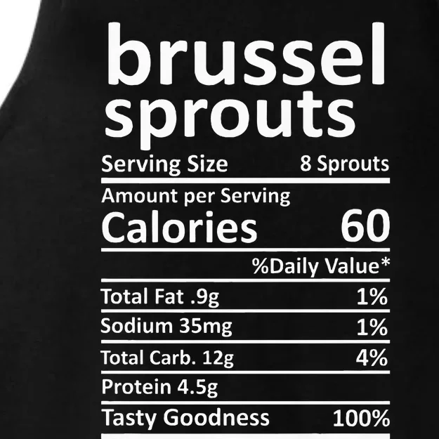 Brussel Sprouts Nutrition Thanksgiving Food Facts Christmas Ladies Tri-Blend Wicking Tank