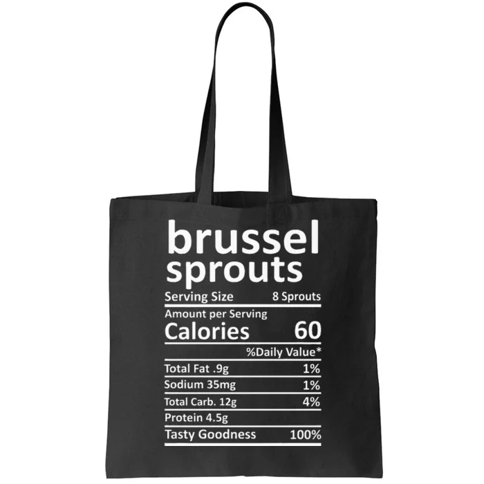 Brussel Sprouts Nutrition Thanksgiving Food Facts Christmas Tote Bag