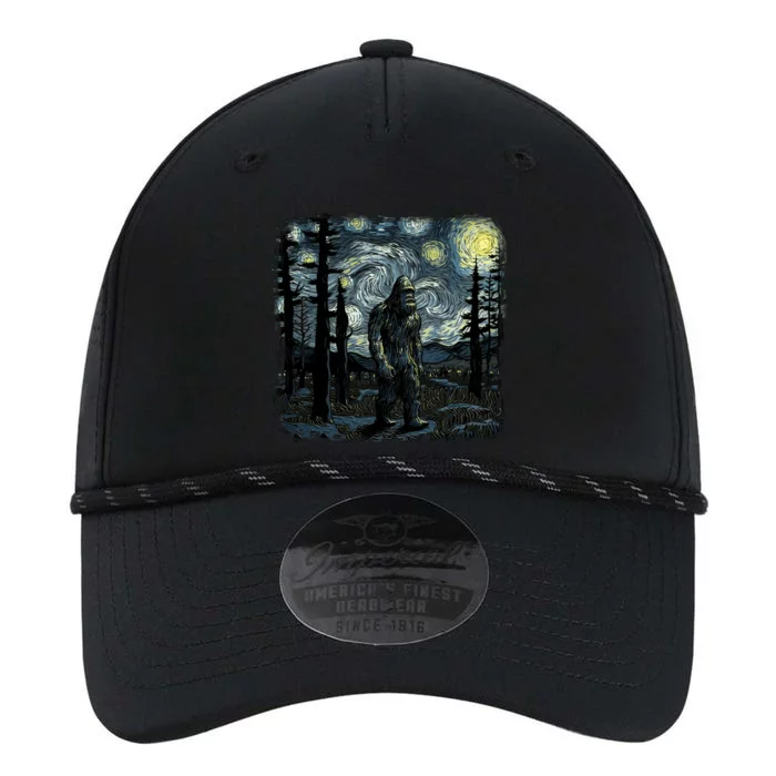 Bigfoot Starry Night Sasquatch Van Gogh Sky Painting Art Performance The Dyno Cap