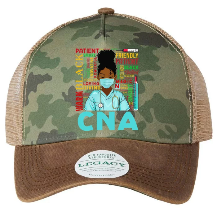 Black Strong Nurse CNA Afro Melanin African American Legacy Tie Dye Trucker Hat