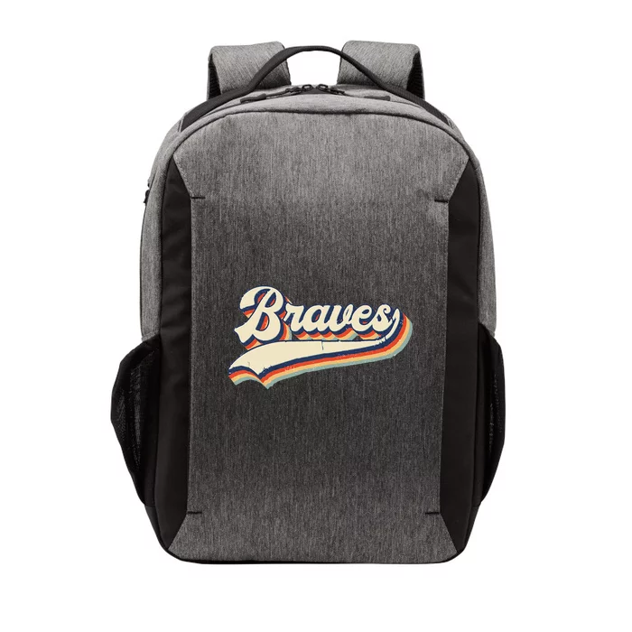 Braves Sports Name Vintage Retro Gift Vector Backpack