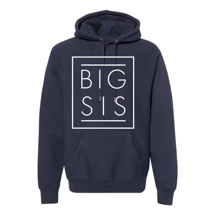 Big Sis New Baby Sibling Premium Hoodie