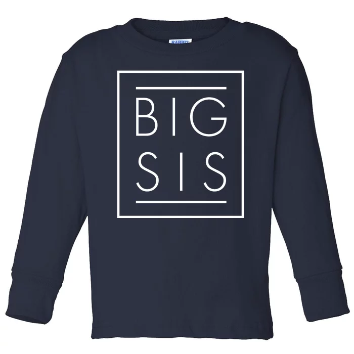 Big Sis New Baby Sibling Toddler Long Sleeve Shirt