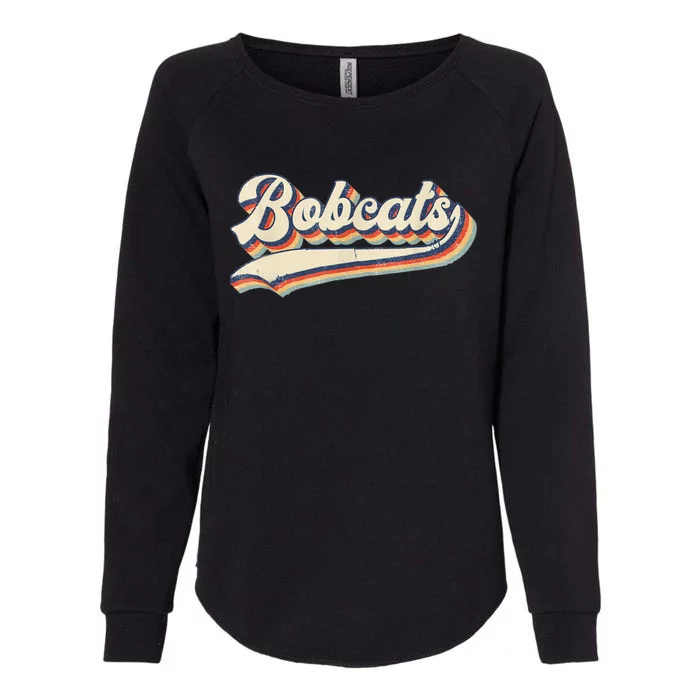 Bobcats Sports Name Vintage Retro Gift Womens California Wash Sweatshirt