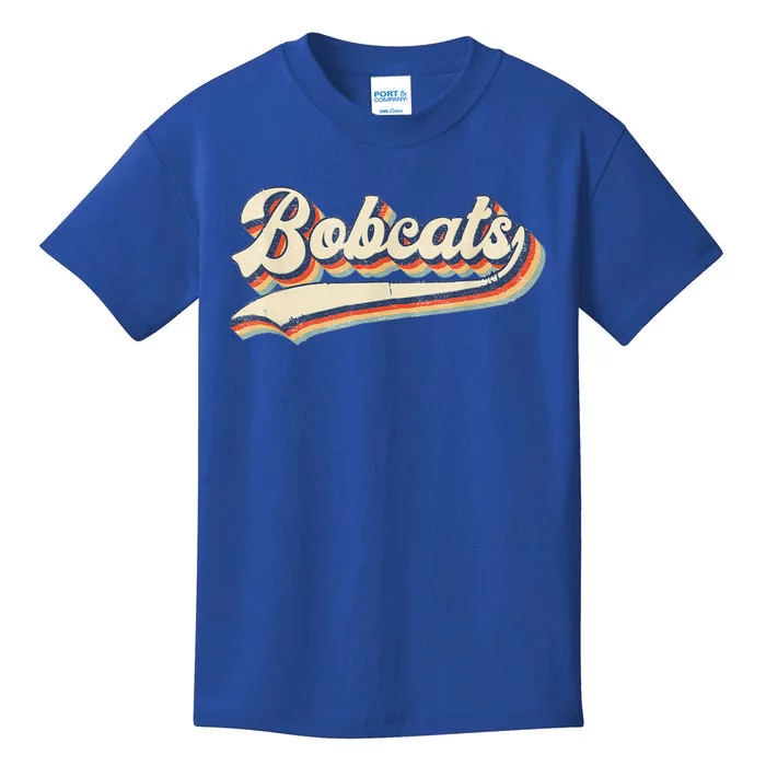 Bobcats Sports Name Vintage Retro Gift Kids T-Shirt