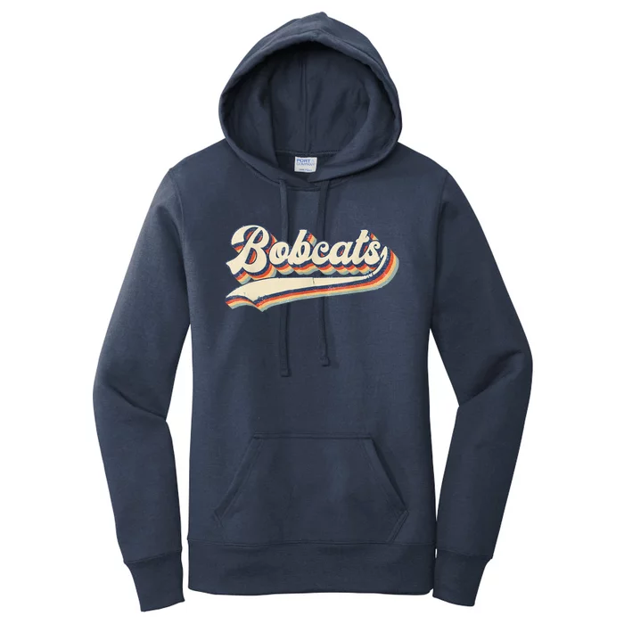 Bobcats Sports Name Vintage Retro Gift Women's Pullover Hoodie