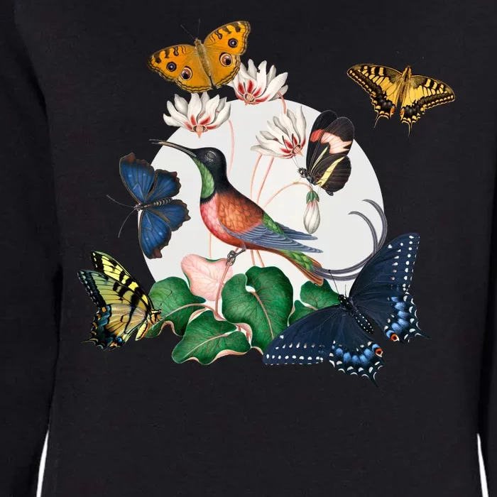 Butterfly Spring Nature Womens California Wash Sweatshirt