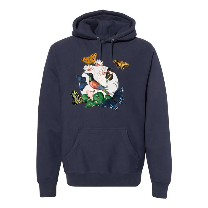 Butterfly Spring Nature Premium Hoodie