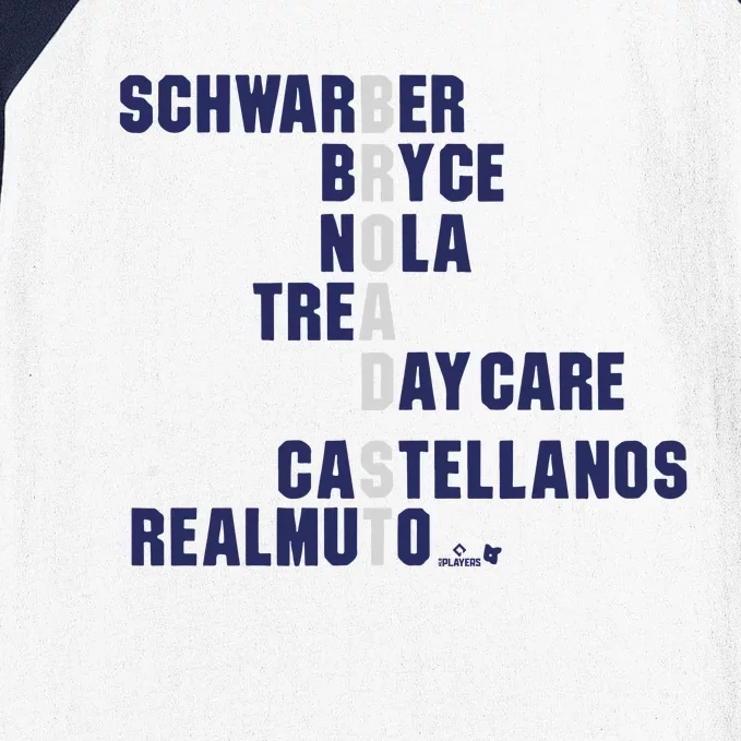 Broad St Names 2024 Schwarber Bryce Baseball Sleeve Shirt