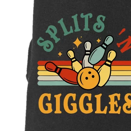 Bowling Splits N Giggles Funny Bowler Team Doggie 3-End Fleece Hoodie