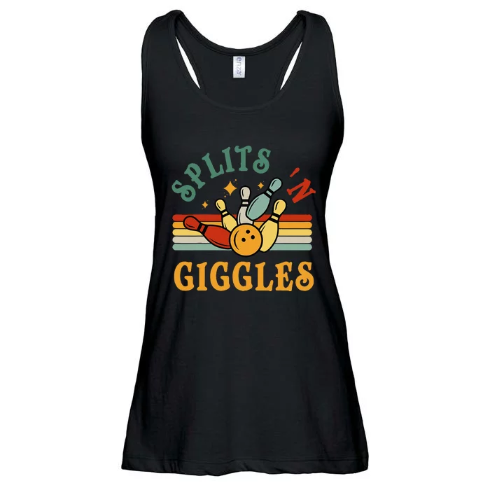 Bowling Splits N Giggles Funny Bowler Team Ladies Essential Flowy Tank