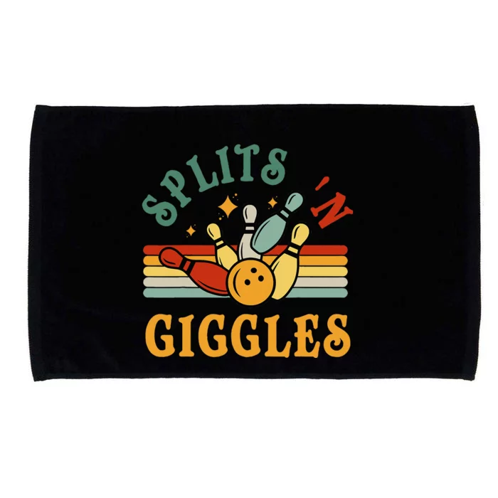 Bowling Splits N Giggles Funny Bowler Team Microfiber Hand Towel