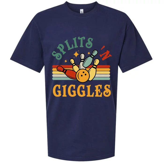 Bowling Splits N Giggles Funny Bowler Team Sueded Cloud Jersey T-Shirt